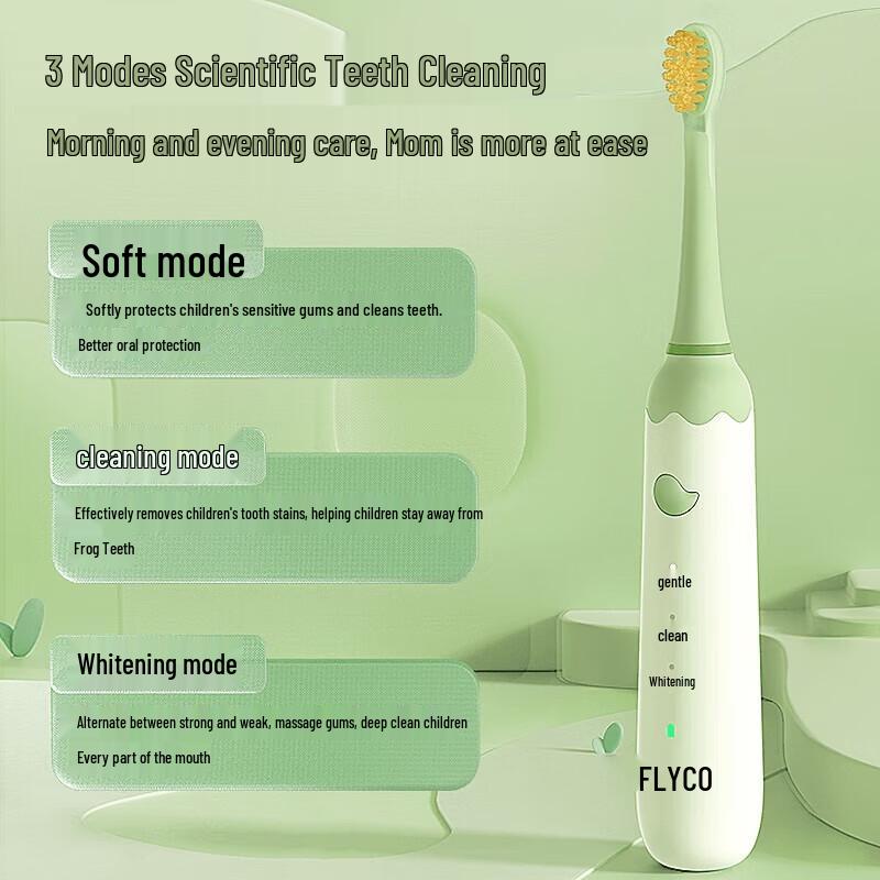 FLYCO FT7110 Rechargeable Children's Sonic Electric Toothbrush CN plug (adapter included)