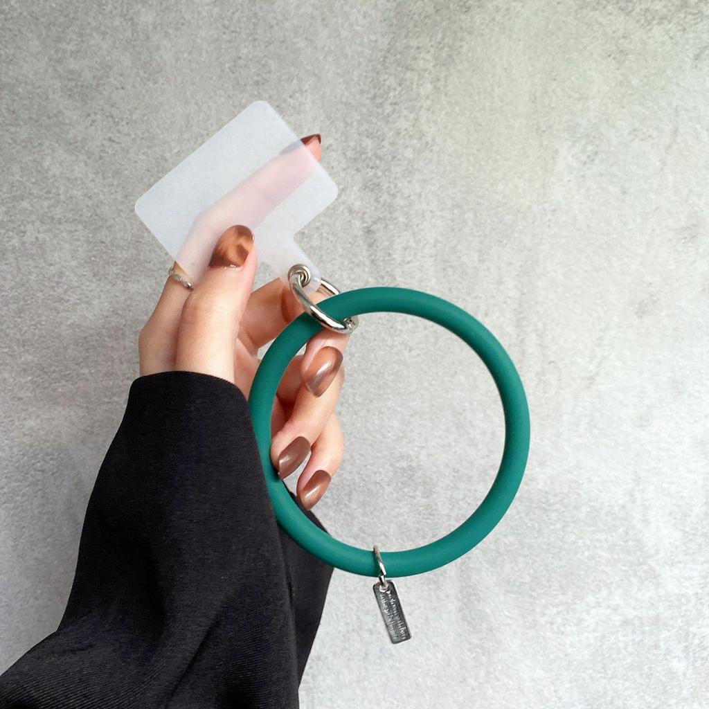 Universal Soft Silicone Hanging Ring For Mobile Phone Lanyard Strap Anti-Lost Bracelet For Smartphone Keychain LM