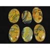 32-45MM Natural Bumble Bee Jasper Oval Cabochon Loose Gemstone 06Pcs Lot C-103