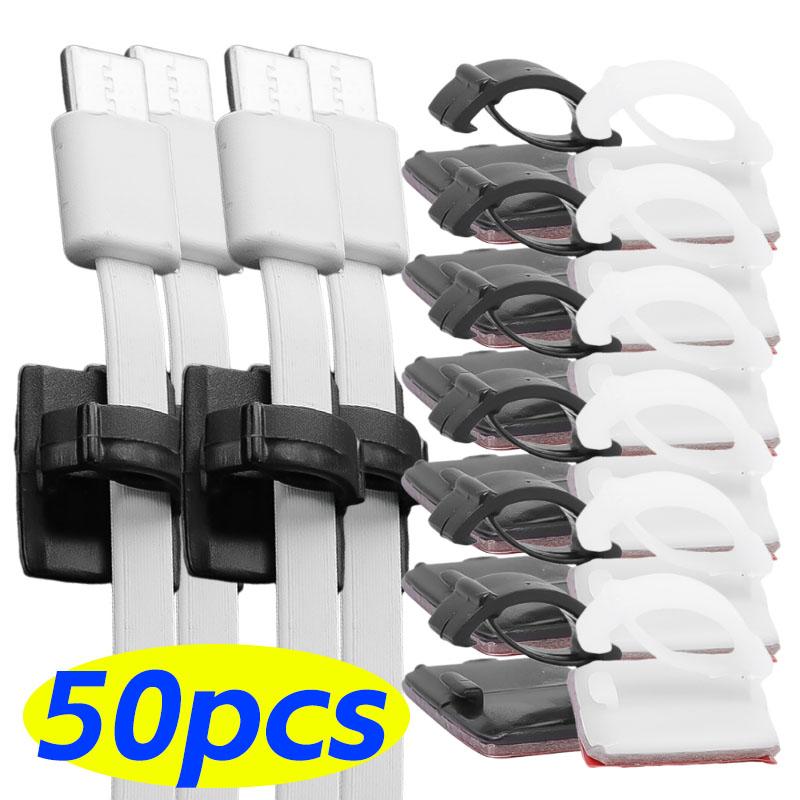 Self-Adhesive Cable Driving Recorder Wire Management Wrap Cable Clamp Bracke Clip High Quality Car Wire Tie Cable Clips