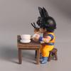 Toys Model Dragon Ball Z Vegeta Figure Son Goku eating 8cm Pvc Action Figures Collection For Christmas Gifts Children