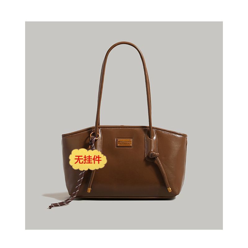 

Red festive bride wedding bag women s new tote bag large capacity wedding bag commuter shoulder armpit bag коричневий