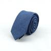 Adjustable Jean Fabric Tie Narrow Retro Cravat Simple Denim Men Necktie  Business