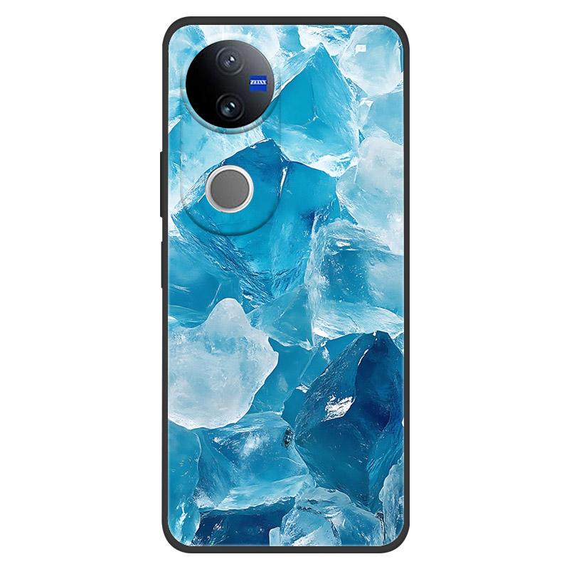 Marble Case For Vivo V50 5G Case Lovely Painted Silicone Back Cases Cover For Vivo V2427 V 50 Coque Anti Drop Protective Fundas
