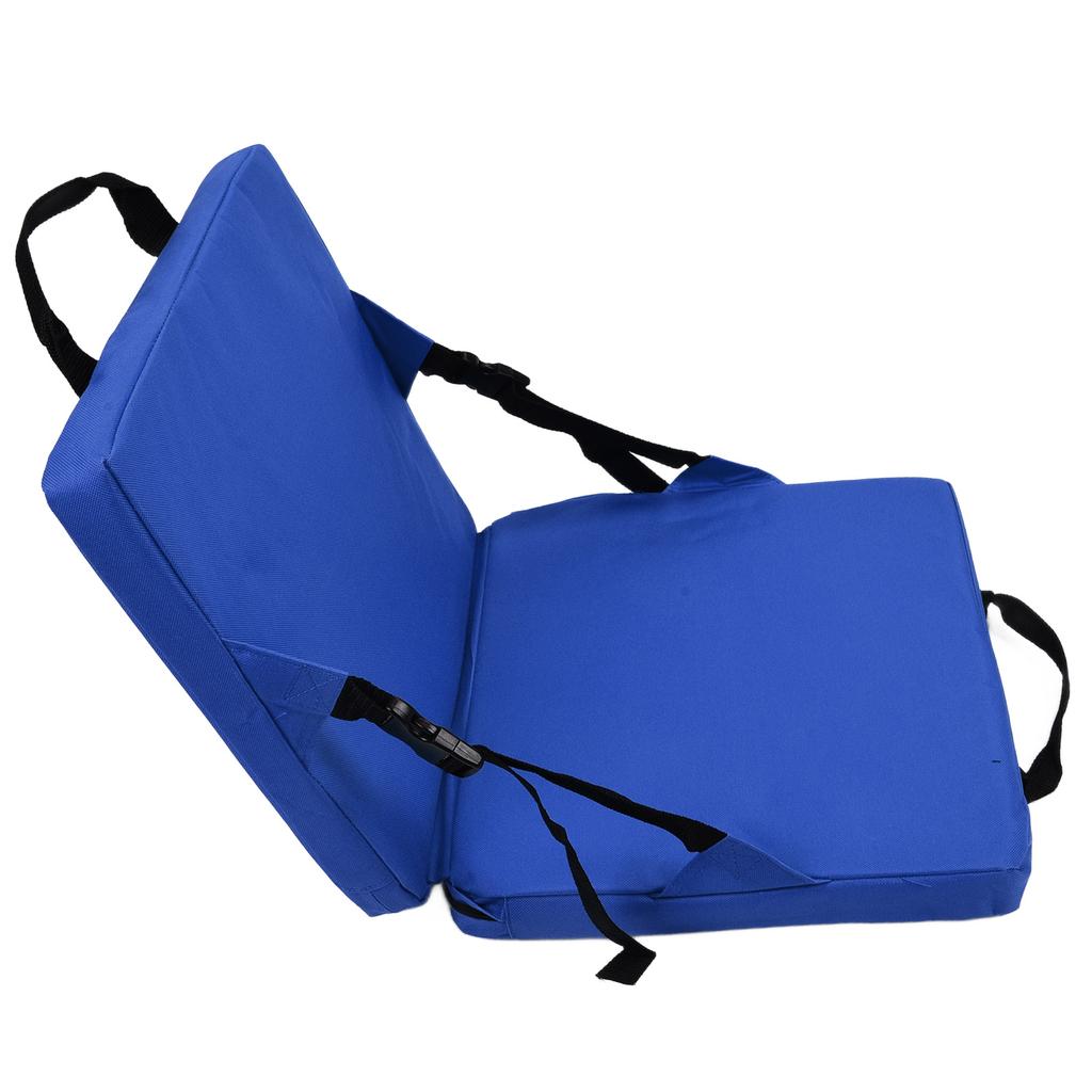 Chair Cushion Foldable Portable Soft Comfortable St Cushion with Backrest for Outdoor Camping Hiking Stadium  