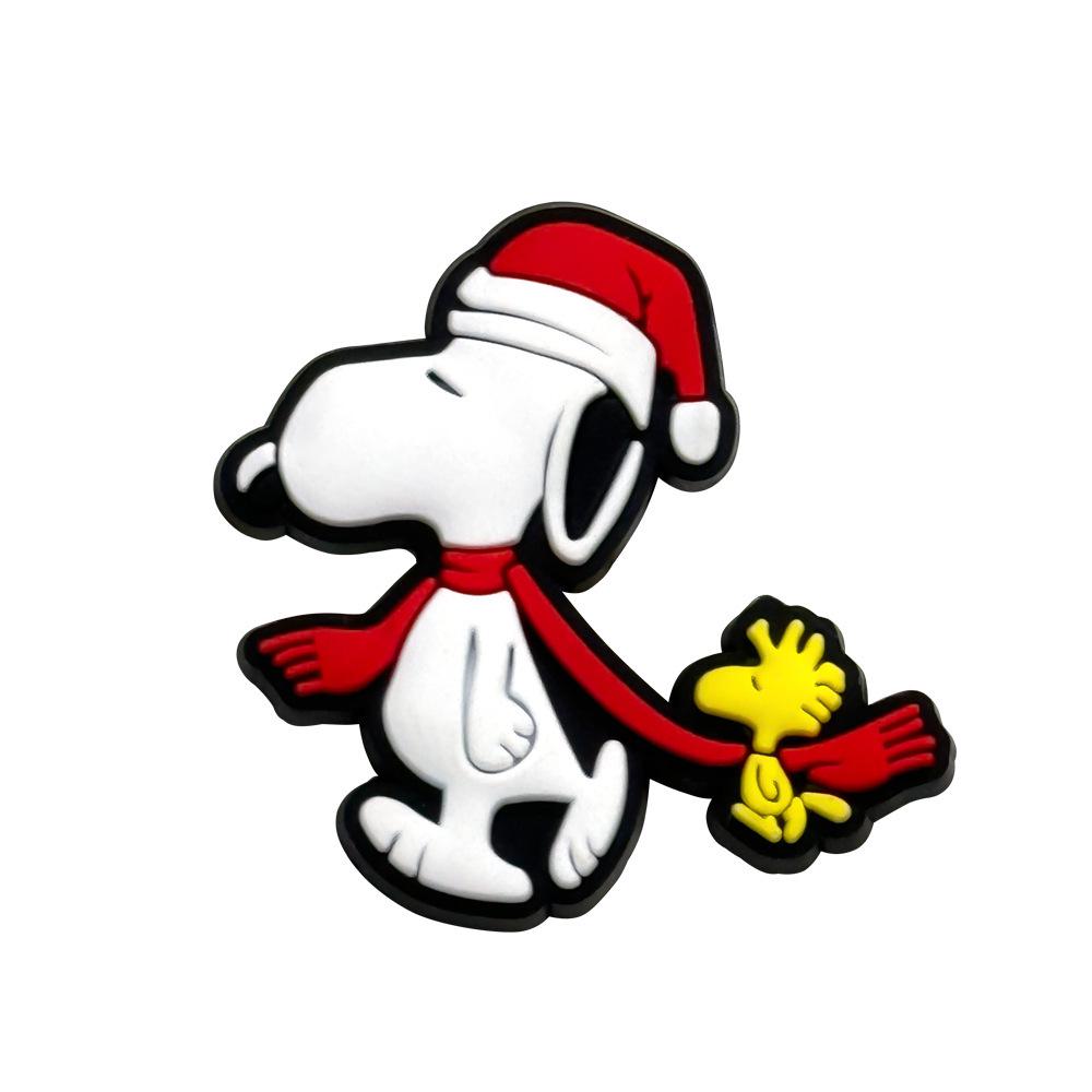 Snoopy Student Pen Clip: Detachable Soft Rubber PVC Holder & Decoration