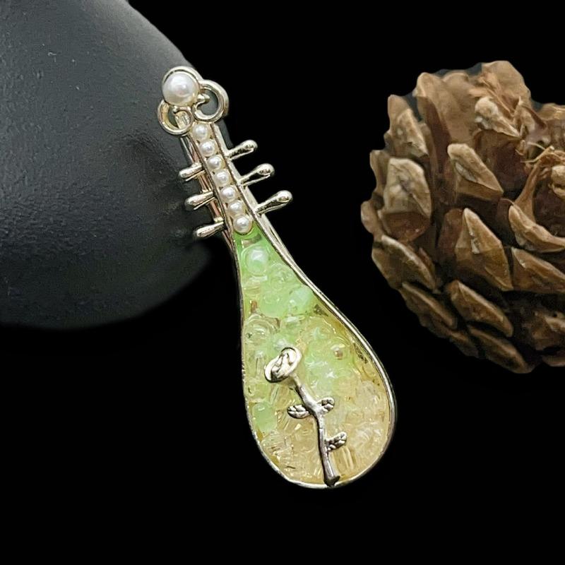 Fermacapelli a Forma di Rosa in Stile Cinese Vintage - Fermaglio Laterale con Motivo Pipa, Fermaglio Metallico Floreale Retrò, Elegante Accessorio per Capelli di Nicchia