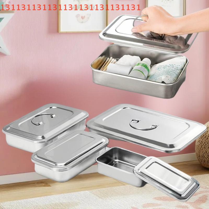Dental Tray Surgical Nursing Lid Medical Equipment Steriliser Container For Dentist Storage Box Stainless Steel Instrument