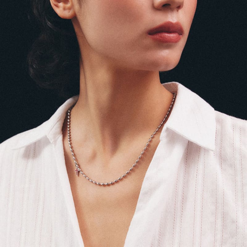 Lowool Red Cross Surgical Necklace