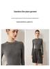 2025 Autumn New Arrival: Korean Style Slim Fit Ladies' Striped Wool Sweater with Round Neck
