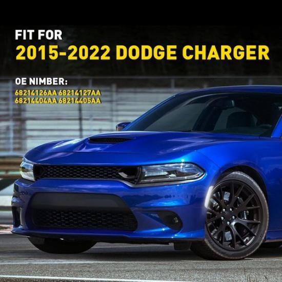 LED SIDE MARKER LIGHTS CLEAR LENS For 2015- DODGE CHARGER FRONT & REAR SET V