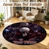 Round Rug Custom NameTokyo Ghoul Pattern Non Slip Carpet Home Floor Decor