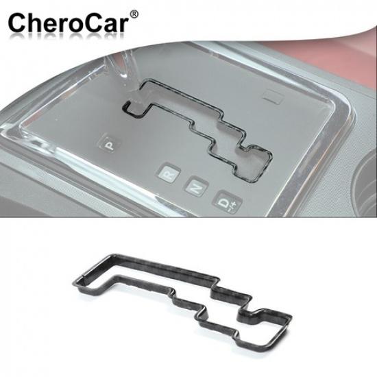 Black Carbon Fiber Gear Shift Knob Panel Cover Trim for Dodge Challenger 09-14