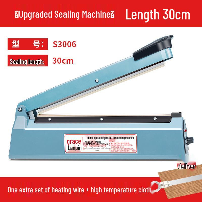 Compact Manual Heat Sealer for Mooncake, Tea, Kraft Paper, and Flat Plastic Bags