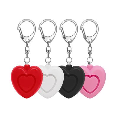 Heart-Shaped High-Decibel Keychain Alarm for Women's Safety