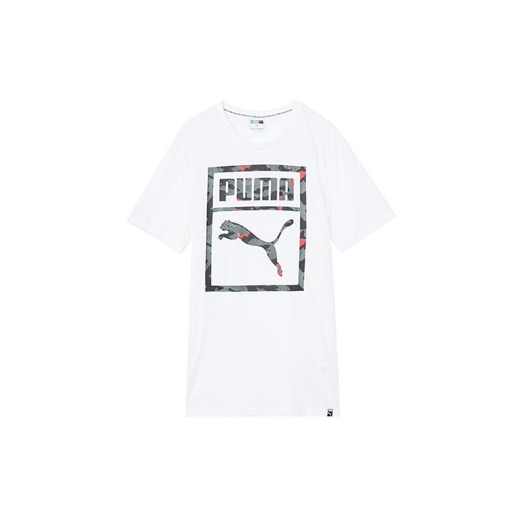 PUMA Sports Running Short Sleeve TEE White Men s 576437-02 L