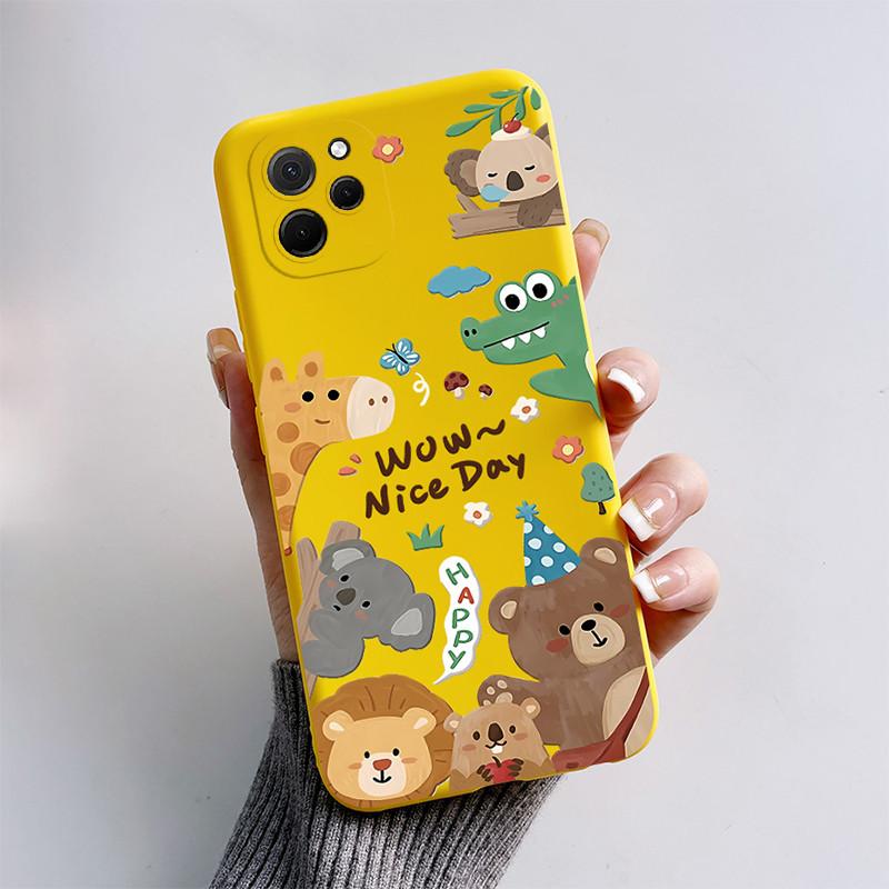 For Huawei nova Y61 Case Huawei nova Y61 Cover EVE-LX9N EVE-LX3 Phone case Cute Cat Cartoon Puppy Dog Soft Shockproof Back Cover