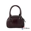 Emaille Mini Crossbody Bowling Bag Two-Way Strap Tote Leren Telefoontasje