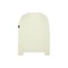 Stone Island Plain Logo V-Neck Single-Breasted Straight Hem Long Sleeve Knit Sweater Men sweater White 801562556-V0001