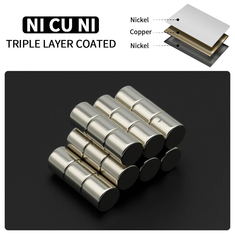 10x10mm Silný neodymový magnet N35 NdFeB Permanentní magnetické imanes Kulaté Super silné magnetky na ledničku DIY