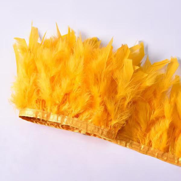 Turkey Feather Trim for DIY Stage Costume & Skirt Decoration