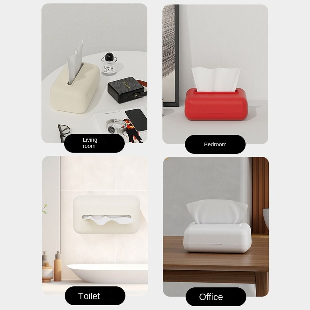 Large Capacity Paper Towel Case Wall Mountable Napkin Dispenser Tissue Storage Box  Living Room