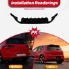 For VW Golf 7 MK7 Standard /GTI / GTD 2013 2014 2015 2016 Automobile Rear Bumper Blade-style Diffuser Lip Body Modificatikon Kit