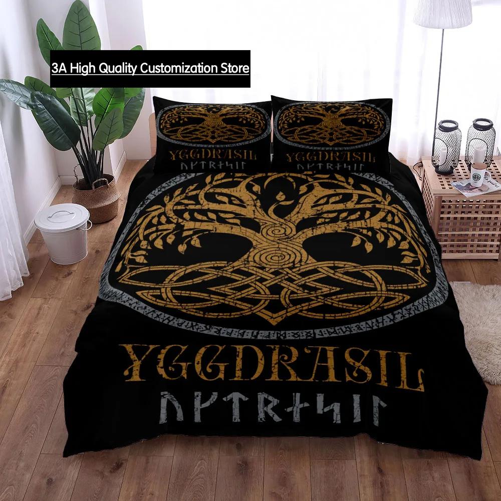 Yggdrasil Tree Of Life Duvet Cover Set King Queen Double Twin Single Bed Linen Set Quilt Cover