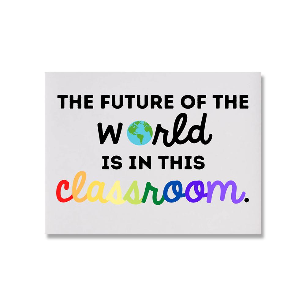 

Здесь рады всем Инклюзивные плакаты для класса Настенное искусство для детей Дружба Холст Живопись Украшение для класса Детская 21x30cm No Framed