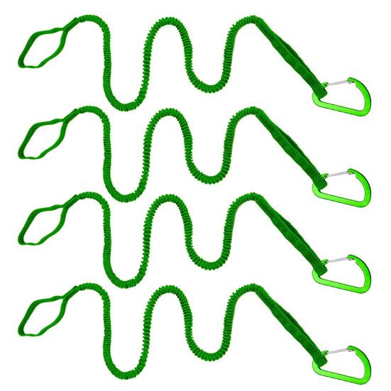 1/2/4Pcs Kayak Paddle Leash Elastic Bungee Strap Lanyard Rope Lightweight Kayak Rod Leash for Boating Fishing Rafting Canoeing