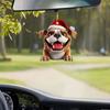 Cartoon Christmas Acrylic Puppy Pendant 2D Christmas Puppy Ornament  Holiday Party