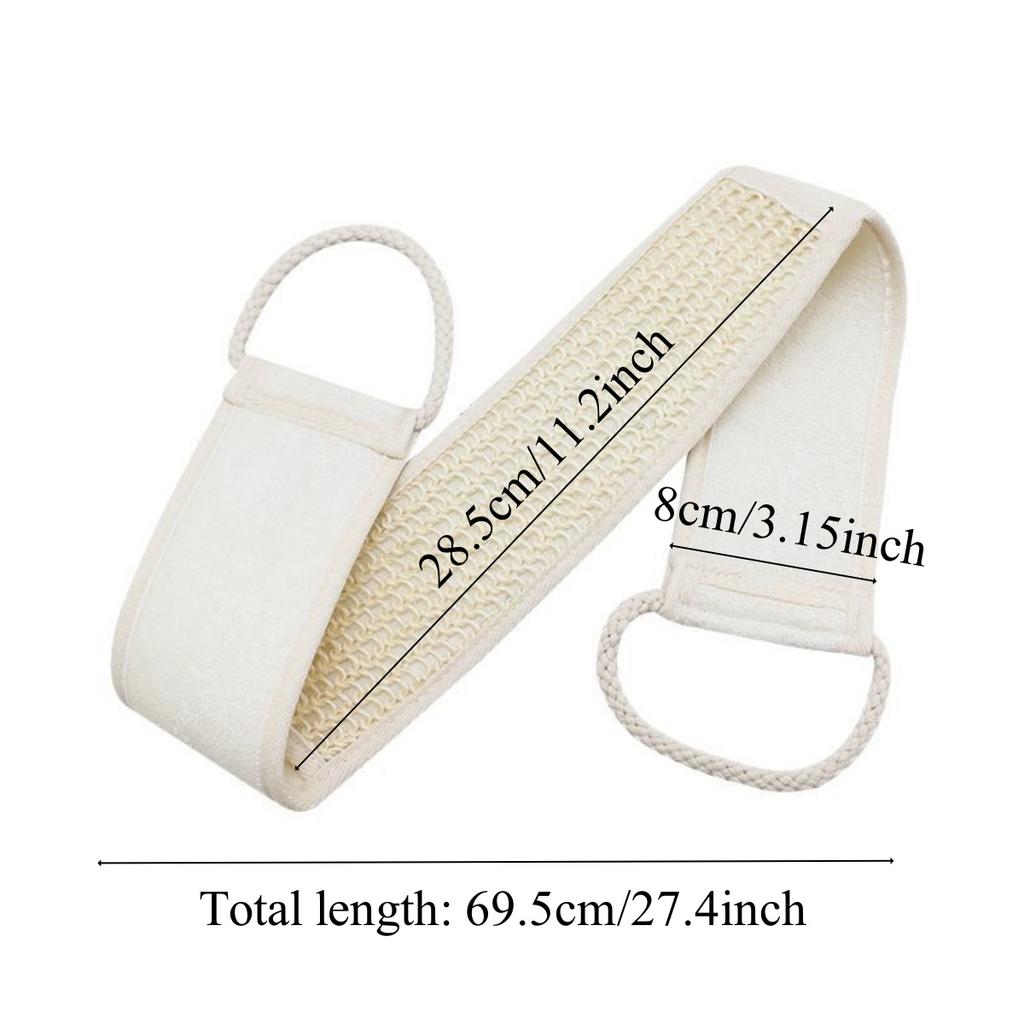 3 Styles Bath Sponge Natural Exfoliating Loofah Sponge Scrubber Body Backwash Belt Back Exfoliator Strap Bath Accessories