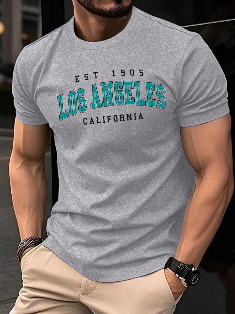 Usa Est 1905 California Printing T Shirt For Man ONeck Casual TShirts Summer Cotton Sportswear Unisex Loose Short Sleeve