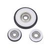 1 Piece Low Noisy Bearing Wheel O Ring Mute Elasticity Rubber Coated 625Z 695Z Roller Wheel Pulley Blackboard Fishing Tool