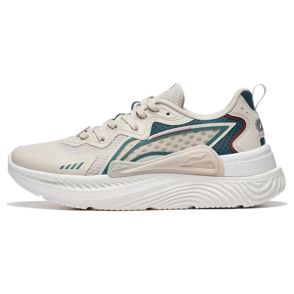 Li Ning Cyan Journey Textile, Synthetic Leather Slip Resistant Abrasion Resistant Low Top Sports Casual Shoes Men's AGLT057-4