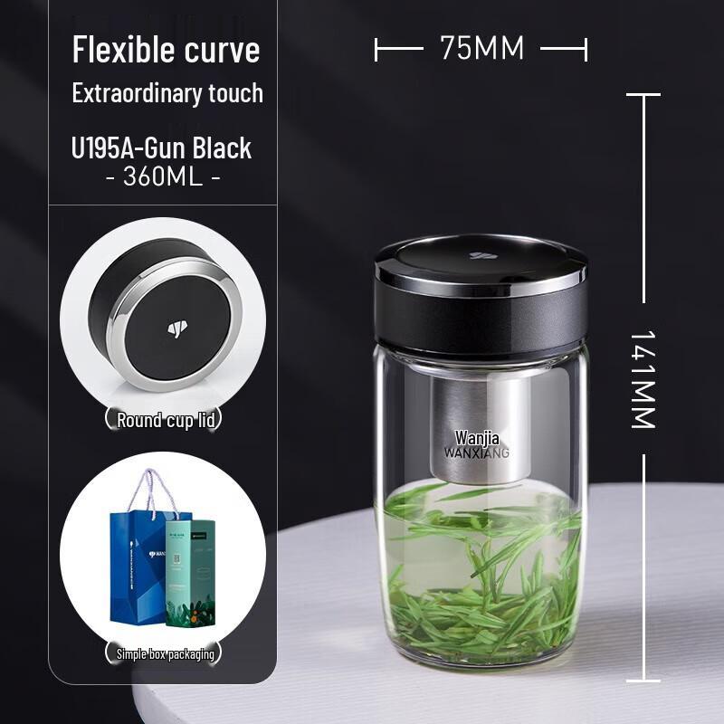 Borosilicate Glass Travel Mug