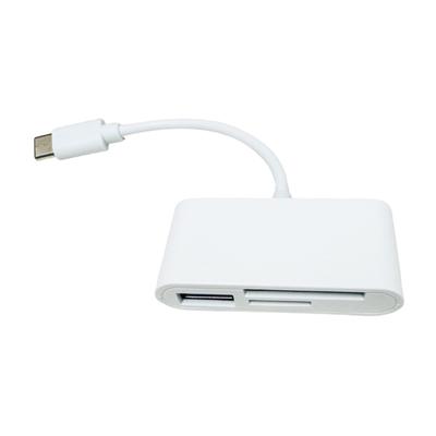 USB C TF Kartenleser für PC Speicherkarte mit USB-Anschluss Kartenleser für Kamera Speicherkartenleser Gleichzeitig lesen