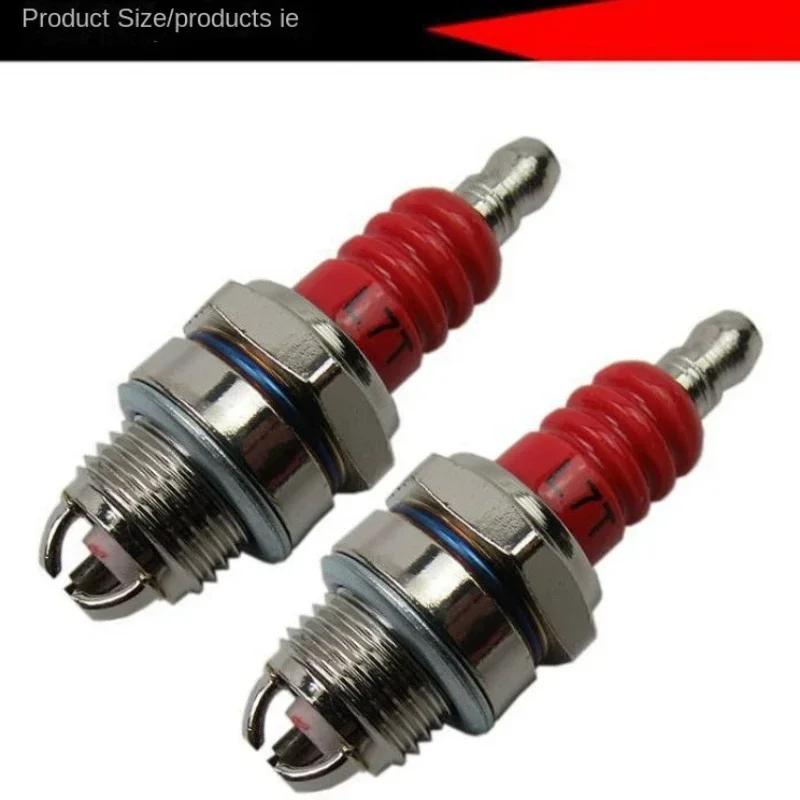 Three-sided Pole Spark Plug L7T 2 Stroke Electrode Gasoline Chainsaw Brush Cutter Engine 2500 3800 4500 5200 Replace Accessories