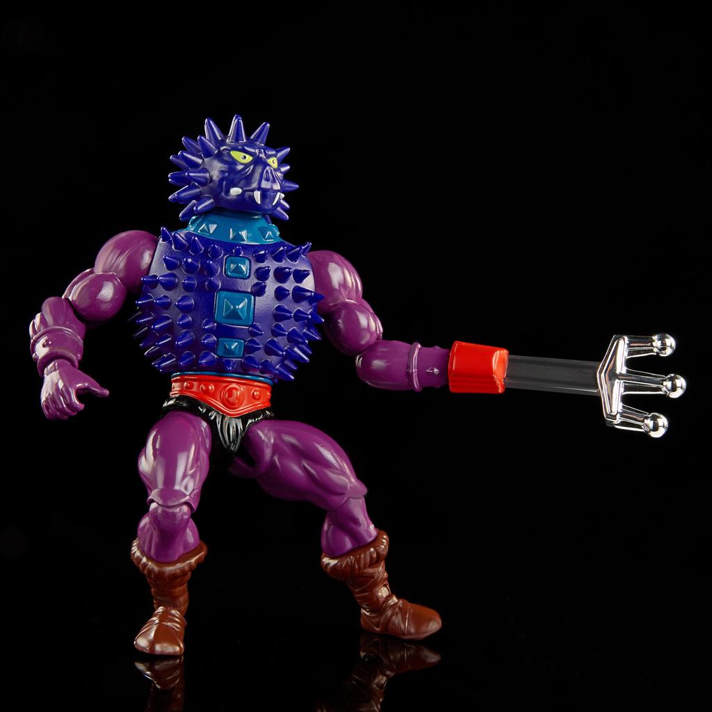 Masters of the Universe Origins Snake Male Articulated Collectible MOTU Figure with Accessories and Mini HKM79 Toy, Spiker, Comic,
