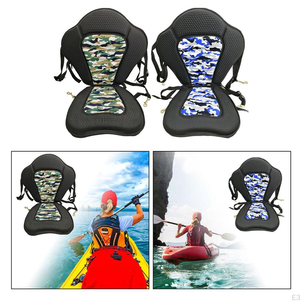 Adjustable Canoe Seat for Kayaking And Paddleboarding - High Back Support