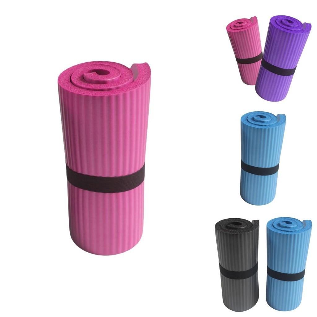 Tappetino per Ruota Fitness Nbr Spessore 1,5 cm Supporto per Allenamento Addominale e Assistenza Yoga Viola Blu Nero Rosa
