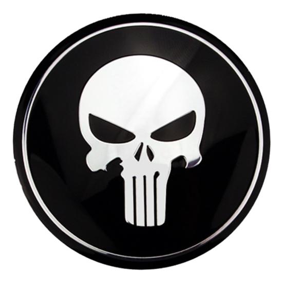 Universal Skull Zinc Alloy Auto Car Tyre Wheel Center Hub Cap Sticker Badge