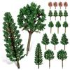 TOYMYTOY Model Tree Tree Railway Miniature Educational 38-Piece Set, Models, Models, Buildings, Gardens, Landscapes,