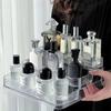 3 Tier Desktop Perfume Shelf PET Cosmetic Organizer Perfume Storage Rack Doll Display Stand Kitchen Seasoning Organizer