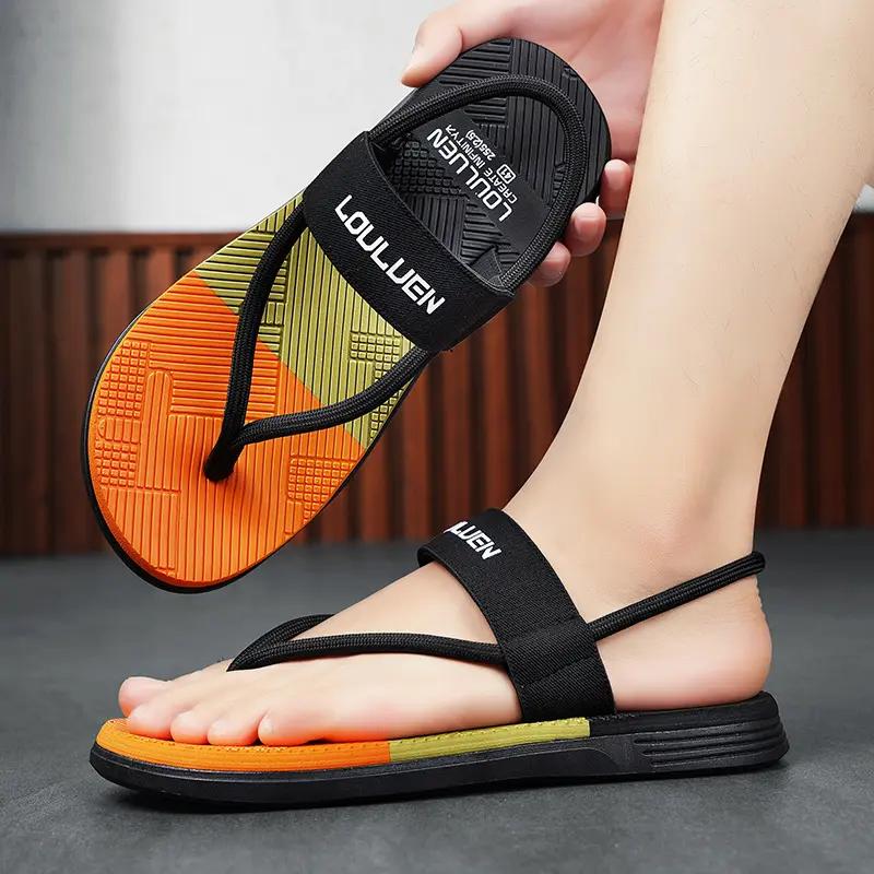 Большие размеры Тапочки Сандалии Шлепанцы Мужская обувь 39-45 39 чёрный