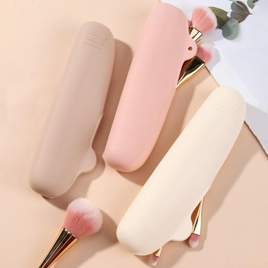 Makeup Sponge Holder Compact Organizer with Air Circulation Sponge Non-Slip Bottom Size Silicone Box Quick Drying