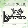 Decorative Metal Plant Hooks-Wall Hangers Featuring Bird Design, For Indoor& Outdoor Hanging Brackets-Home Decor 2Pcs