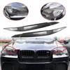 2Pcs Car Front Headlight Eyebrow Eyelid Cover Stickers for BMW X6 E71 E72 2008 2009 2010 2011 2012 2013 2014