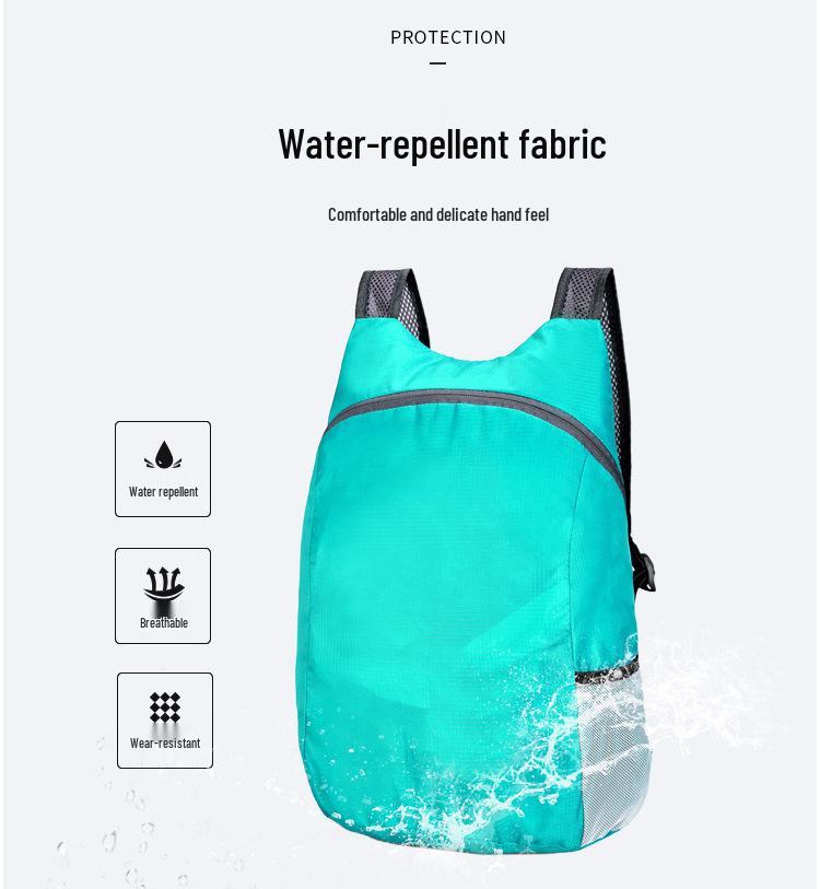 Ultralight Foldable Travel Backpack for Men & Women - Outdoor Sports Skin Bag