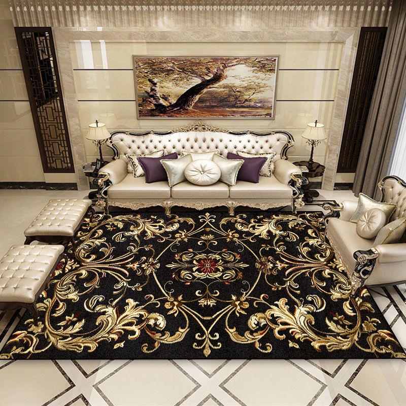 

Ковер для гостиной в европейском стиле Персия Декор Зона дивана Кофейный столик Коврики Нескользящий Дом Спальня Гардеробная Гостиная Напольный коврик 60*90cm